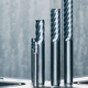 corner radius milling cutter / carbide / for titanium / for stainless steel