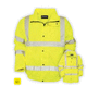 work jacket / for runway personnel / high-visibility / waterproof