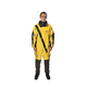 work suit / yellow / black / fire-resistant