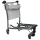 airport terminal luggage trolley / for passengers / open / 4-wheel