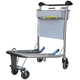 airport terminal luggage trolley / for passengers / open / 4-wheel