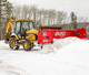 airport snow plow / for airport runway / with brush / with tilting blade