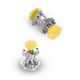poppet check valve / for airliners / with flange / spring