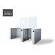 swing access gate / glass / automatic / for airport
