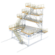 tail access platform / movable / adjustable