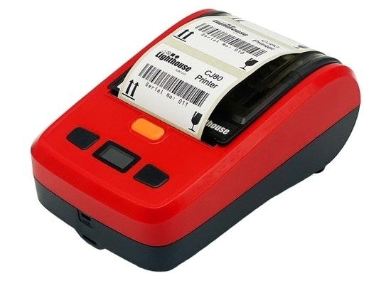 CJ80 - Sistema portatile a trasferimento termico monocolore - Stampante per etichette