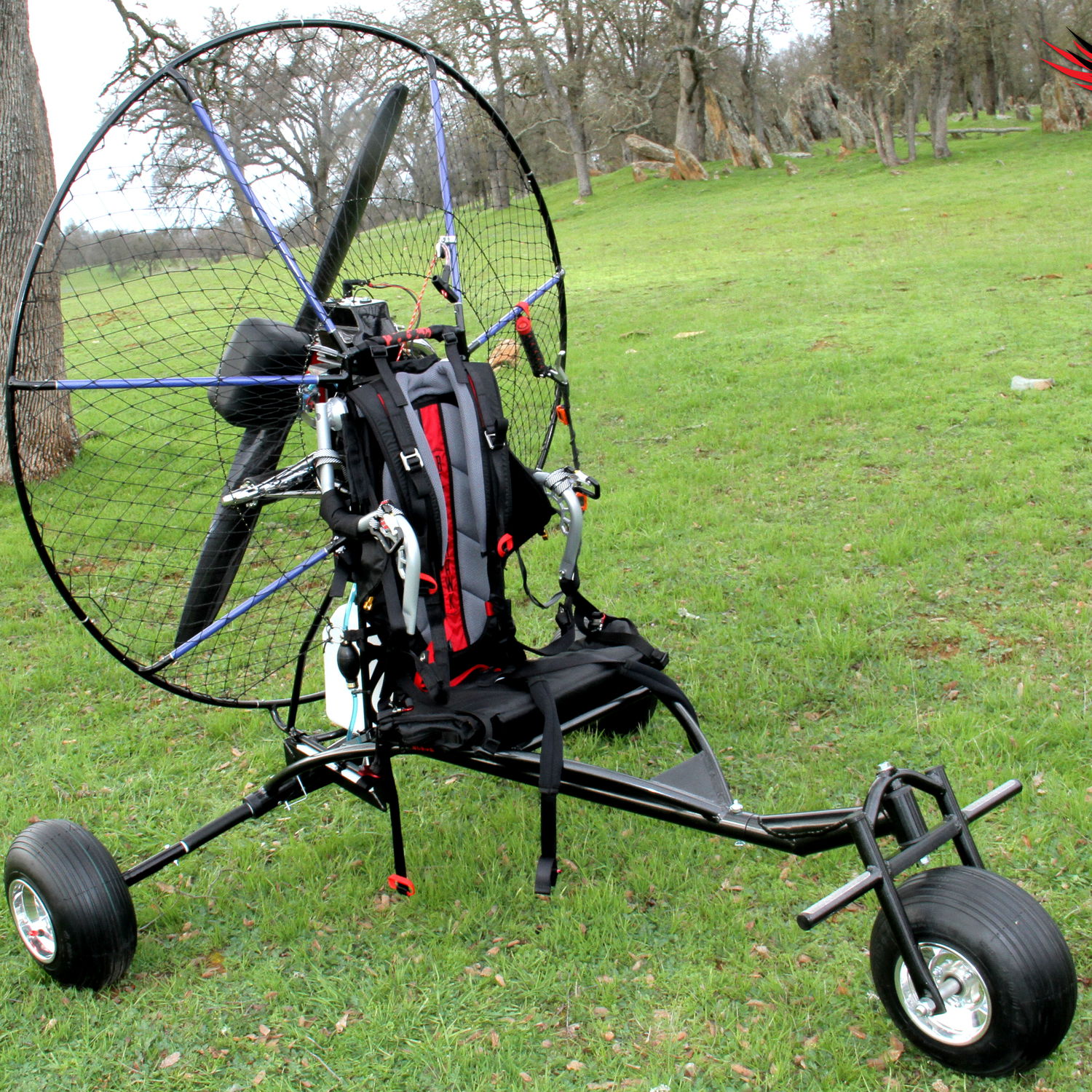 Paratrike monoposto Blackhawk Paramotor USA, Inc con motore