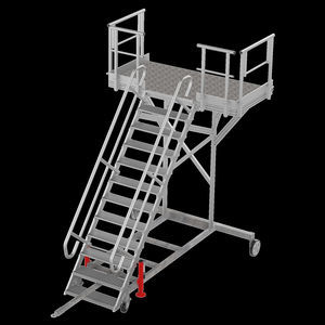 scaletta mobile di pista