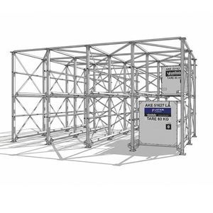 piattaforma di stoccaggio per ULD per container