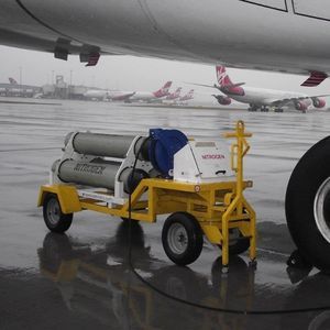 carrello per bombole di azoto per aeroporto