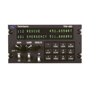 pannello audio UHF