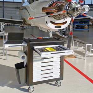 carrello da officina per manutenzione aeronautica