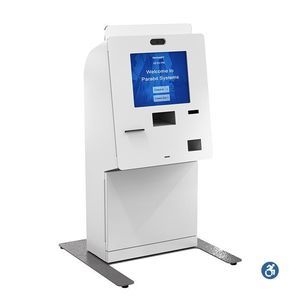 chiosco self check-in con lettore di codici a barre