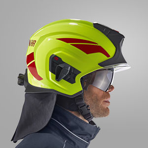 casco per operatore aeroportuale / a viso scoperto / con visiera / antincendio