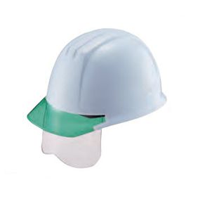 casco per operatore aeroportuale / a viso scoperto / con visiera / di protezione