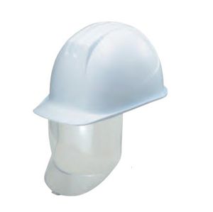 casco per operatore aeroportuale / a viso scoperto / con visiera / di protezione