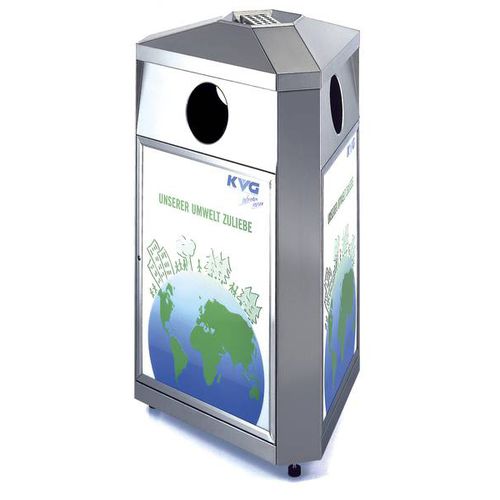 Cestino per rifiuti per aeroporto - R1  - AUWEKO GMBH - a pavimento / con portacenere integrato