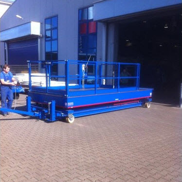 Piattaforma elevatrice da lavoro - NIJL AIRCRAFT DOCKING B.V. - a forbice / per aereo