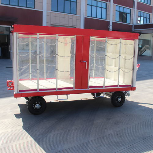 Carrello portabagagli per aerostazione - CTS2.0T10 - Cartoo GSE - 4 ruote / con telone / aperto