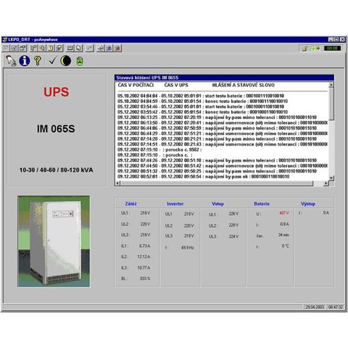 Software di prova - UPS - TRANSCON ES - di monitoraggio / per l'aeronautica