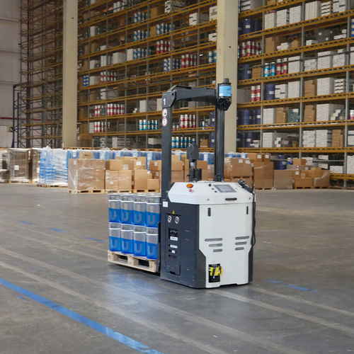 Veicolo di trasferimento automatizzato - ULMA HANDLING SYSTEMS - a guida automatica / sollevatore / per aeroporto