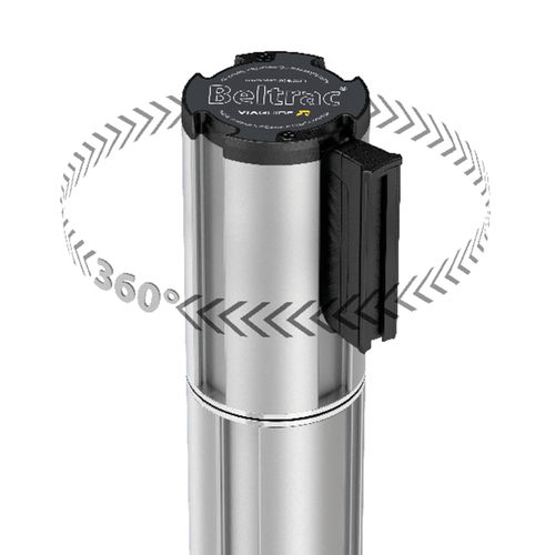 Colonnina con nastro con cinghia - BELTRAC - VIA GUIDE GMBH - a testa piatta / mobile / da parete