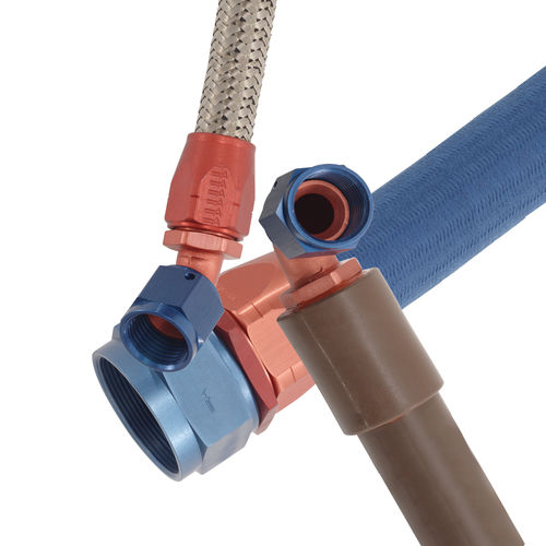 Raccordo 1/2 NPTM Tubo Idraulico 1/2" X 18 1/2" NPTM, SAE 100R16, Resistenza 4000 PSI - Ricambio Qualit&agrave; Tubo Alta Pressione 4000 PSI