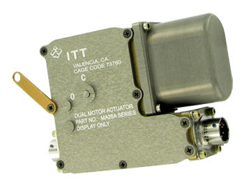 Attuatore elettrico - ITT - rotativo / per aeromobile / con indicatore di posizione