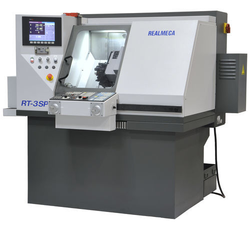 Macchina di tornitura verticale - RT-3 SP - REALMECA - CNC / 5 assi / per il settore aerospaziale