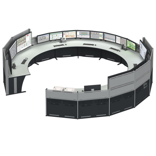 Console di controllo del traffico aereo individuale - Cicon - KNURR TECHNICAL FURNITURE GMBH - dritto / senza contenitori / per torre di controllo