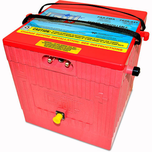 Batteria per aereo - 7638-44T - Gill Electric Company - piombo-acido / VRLA / 24 V