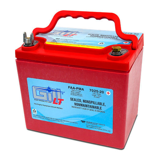 Batteria per aereo - 7025-20 - Gill Electric Company - VRLA / 12 V