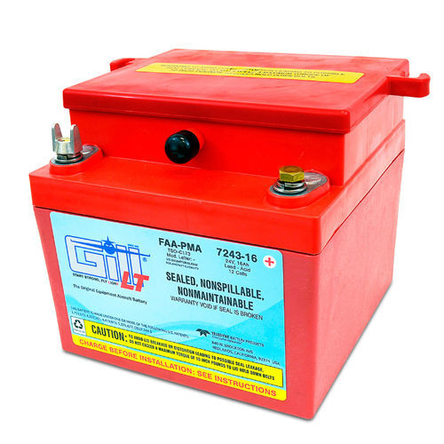 Batteria per aereo - 7243-16 - Gill Electric Company - VRLA / 24 V
