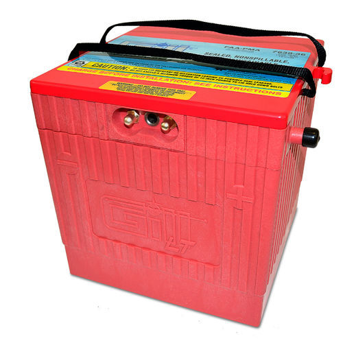 Batteria per aereo - 7638-36 - Gill Electric Company - piombo-acido / VRLA / 24 V