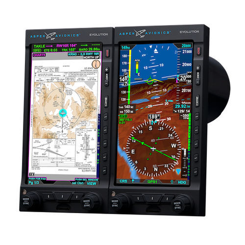 MFD per aereo - EVOLUTION 1500 MAX - Aspen Avionics, Inc. - LCD