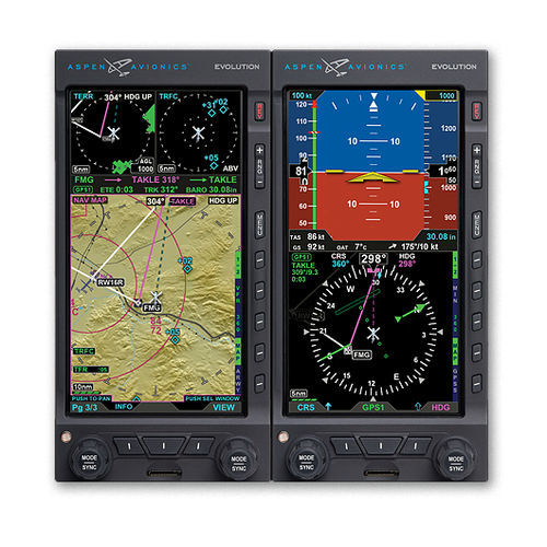 PFD per elicottero - EVOLUTION 1500H - Aspen Avionics, Inc. - display multifunzione
