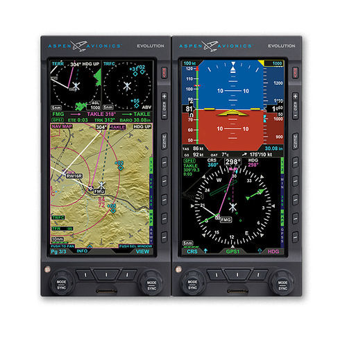 PFD per elicottero - EVOLUTION 2000H - Aspen Avionics, Inc. - LCD / LED / 28 V