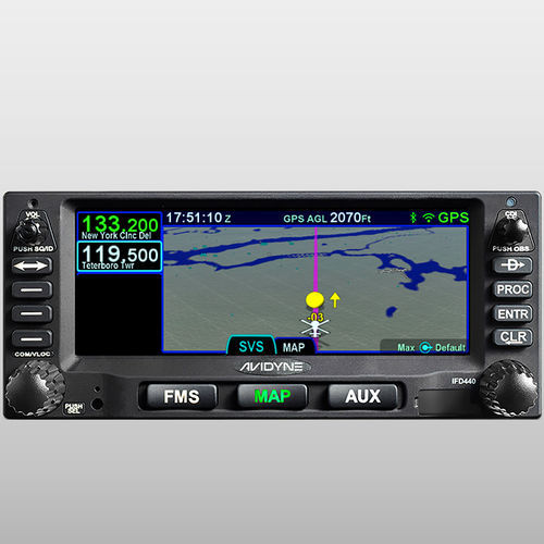 NAV/COM GPS - IFD440 - Avidyne - montato su pannello / per aereo / per elicottero