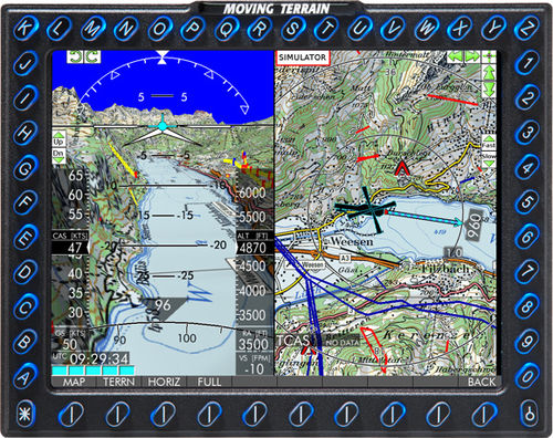 EFIS per elicottero - MT VisionAir X Heli - Moving Terrain Air Navigation Systems AG - 1024 x 768 / con GPS