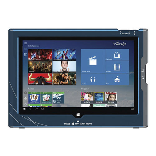 Schermo per cabina di aeroplano per intrattenimento in volo - TrayVu 9™ - Skycast Solutions, Inc. - HD / touch screen