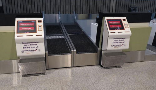 Chiosco self check-in con stampante - SBDv3 - Zamar AG - con lettore di carte d'imbarco / con lettore di passaporti / con lettore di codici a barre
