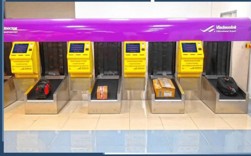 Chiosco self check-in con stampante - SBDv6 - Zamar AG - con lettore di carte d'imbarco / con lettore di codici a barre / con CUSS