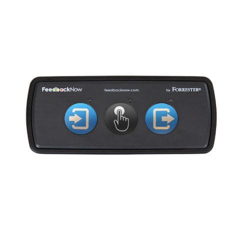 Apparecchio di valutazione della soddisfazione del cliente per bancone - CHECK-IN & CHECK-OUT - FeedbackNow - per aeroporto
