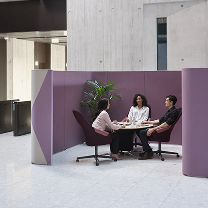 Poltrona per lounge aeroportuale - Ad-Lib Work series - Senator - con rotelle