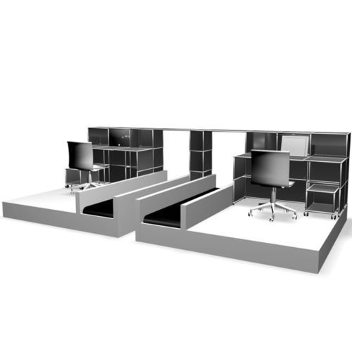 Banco di check-in - 2/4 - USM Airportsystems AG - per aeroporto / doppio
