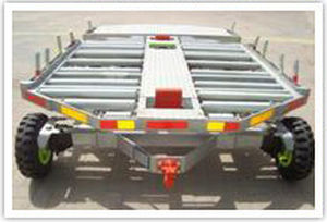 Rimorchio per pallet - Excel Industry Co. LLC / DOLL Fahrzeugbau GmbH - a 2 assi / per aereo da carico