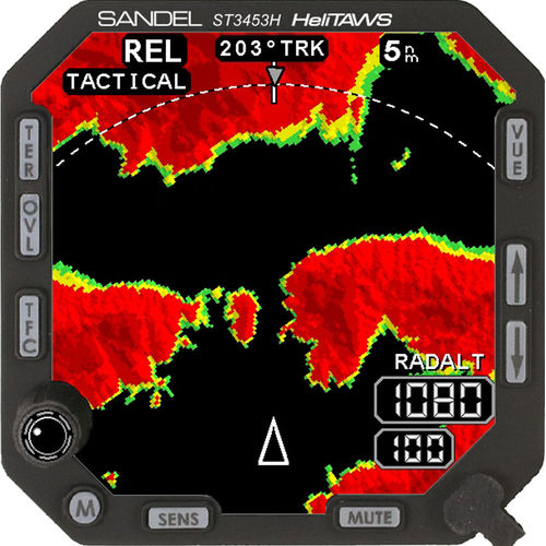 TAWS per elicottero - ST3453H  - Sandel Avionics