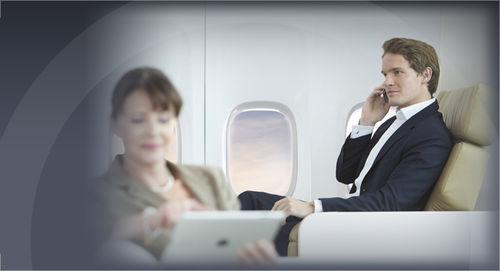 Sistema di comunicazione a bordo per cabina d'aeroplano - IDAIR GmbH - per telefono satellitare / per comunicazione dati / per telefono cellulare