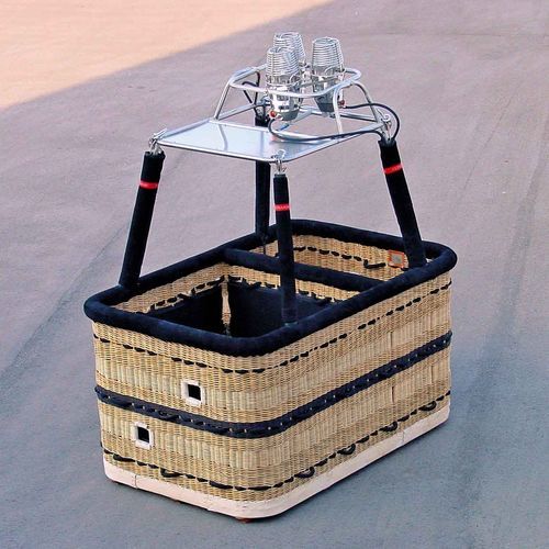 Cesta per mongolfiera con bruciatore - Ultramagic - con separazioni / rettangolare / senza seduta