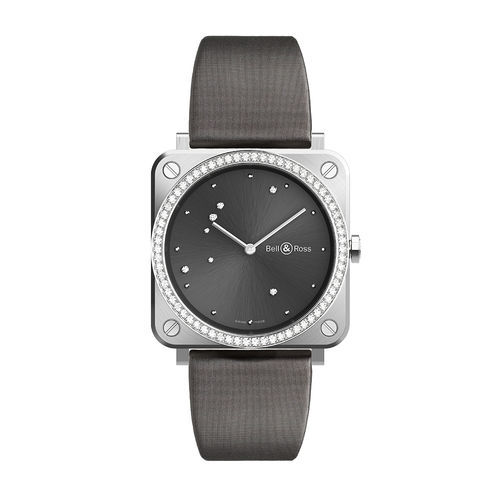 Orologio da polso aviatore - BR S GREY DIAMOND EAGLE DIAMONDS - BELL & ROSS - carica automatica